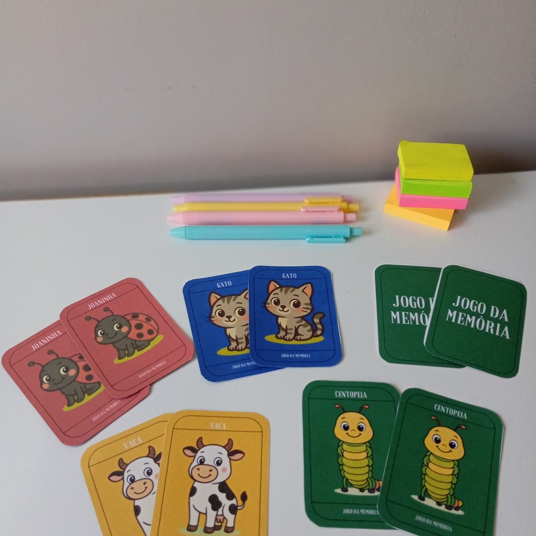 🧠🐾 JOGO DA MEMÓRIA – ANIMAIS - 20 pares