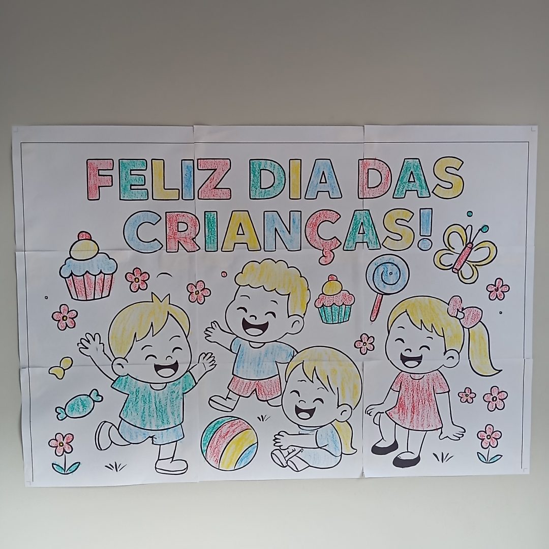 Painel Dia das crianças para Colorir 🖍️