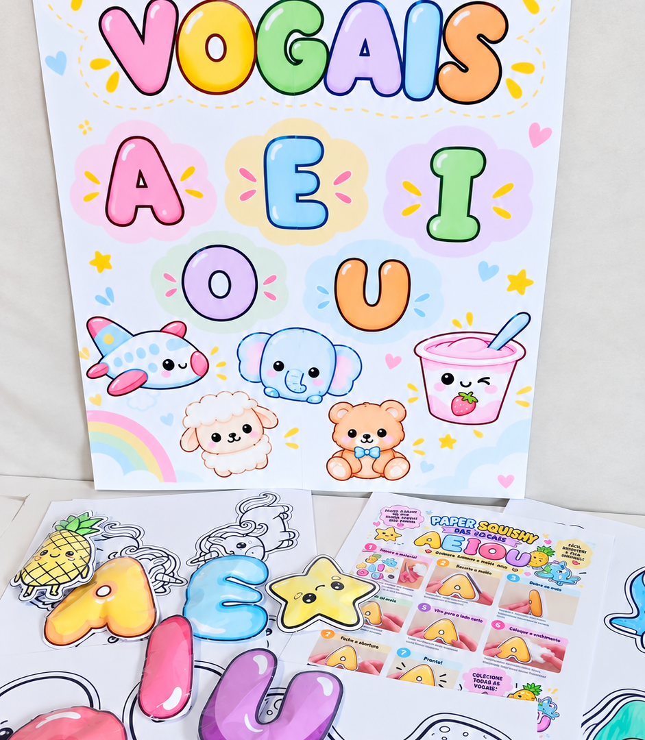 PAPER SQUISHY DAS VOGAIS