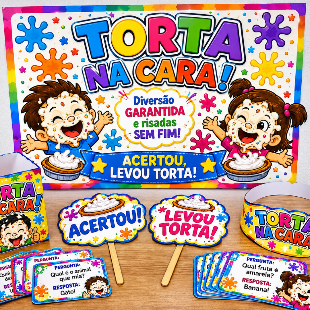 KIT TORTA NA CARA – DIVERSÃO GARANTIDA!