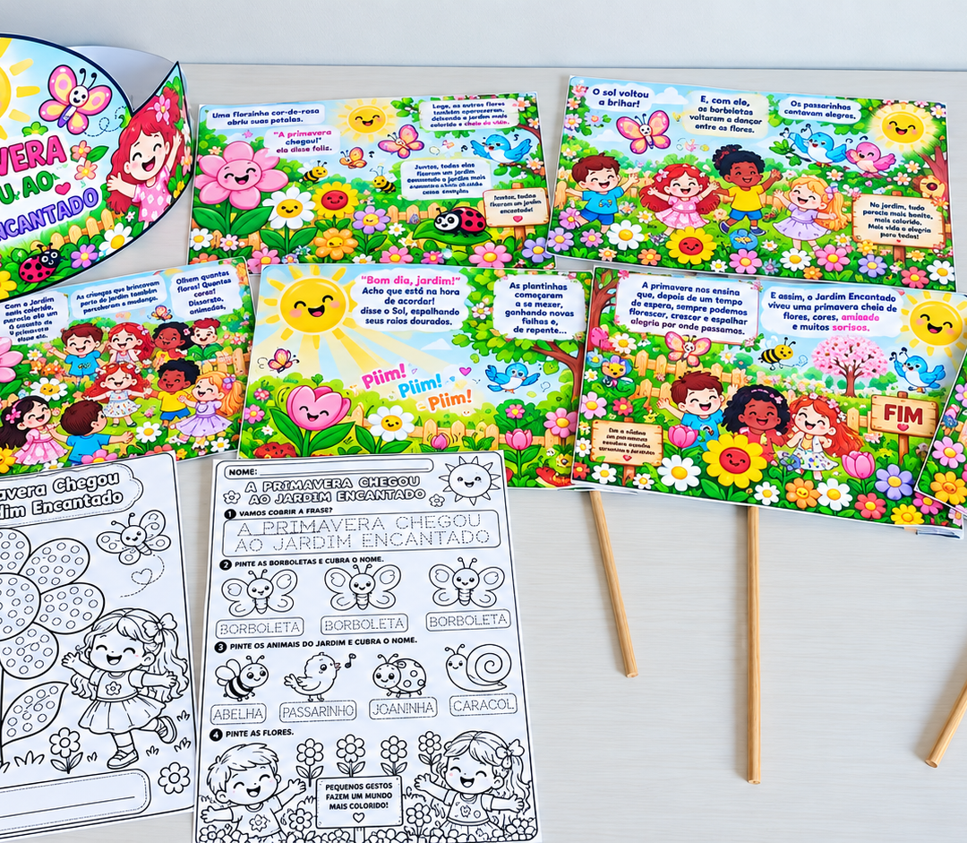 🌸 HISTORINHA DA PRIMAVERA – O JARDIM ENCANTADO 🌸