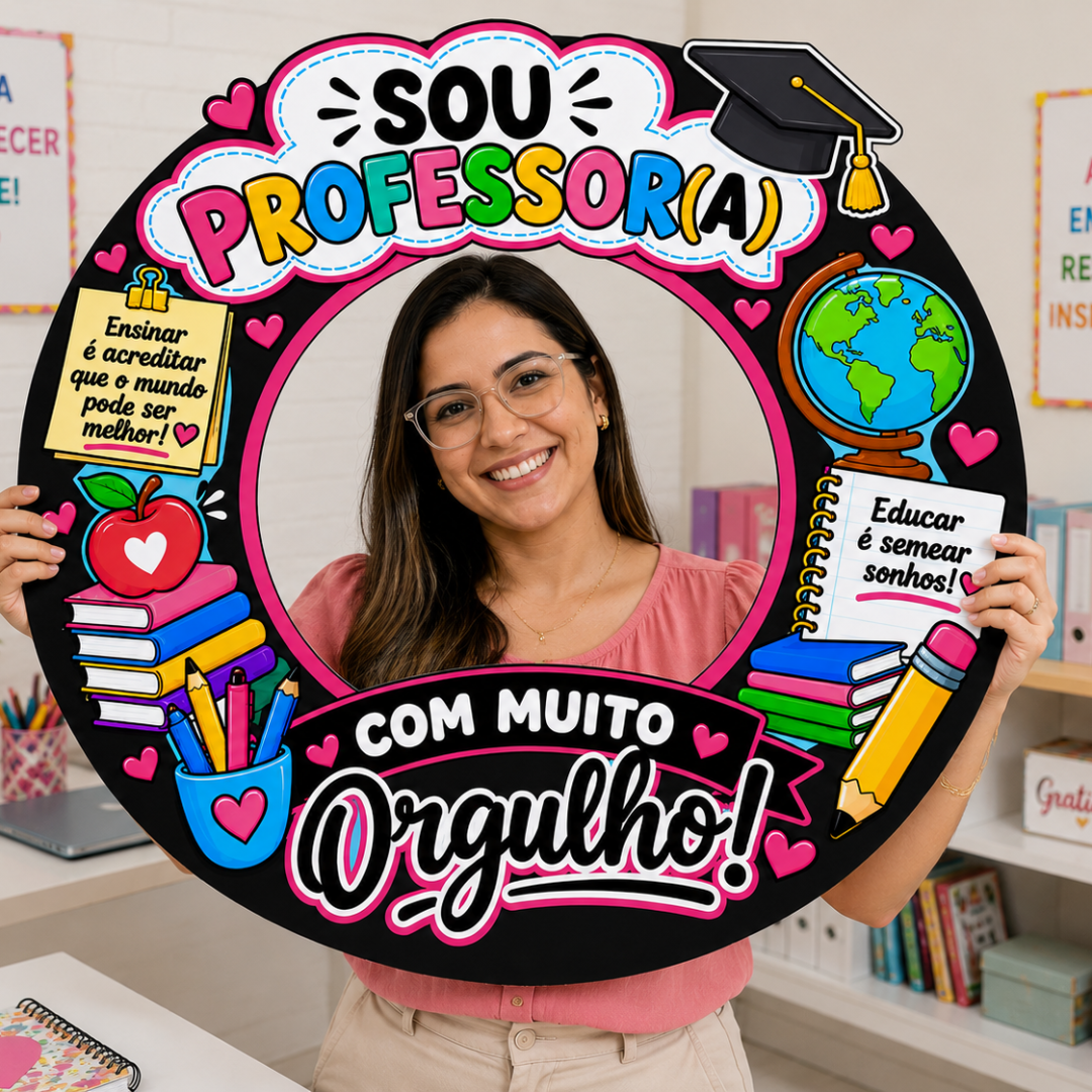 Moldura “Sou Professora, com Muito Orgulho!”